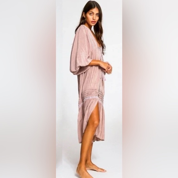 Young Fabulous & Broke Boho Festival Cottagecore Midi Dress - Picture 8 of 9